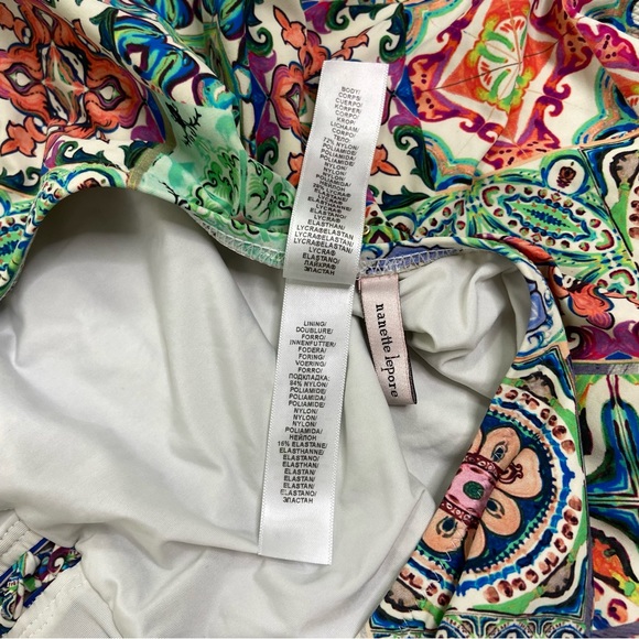 Nanette Leapore Positano Italian print one piece swimsuit. Size small - Picture 7 of 12